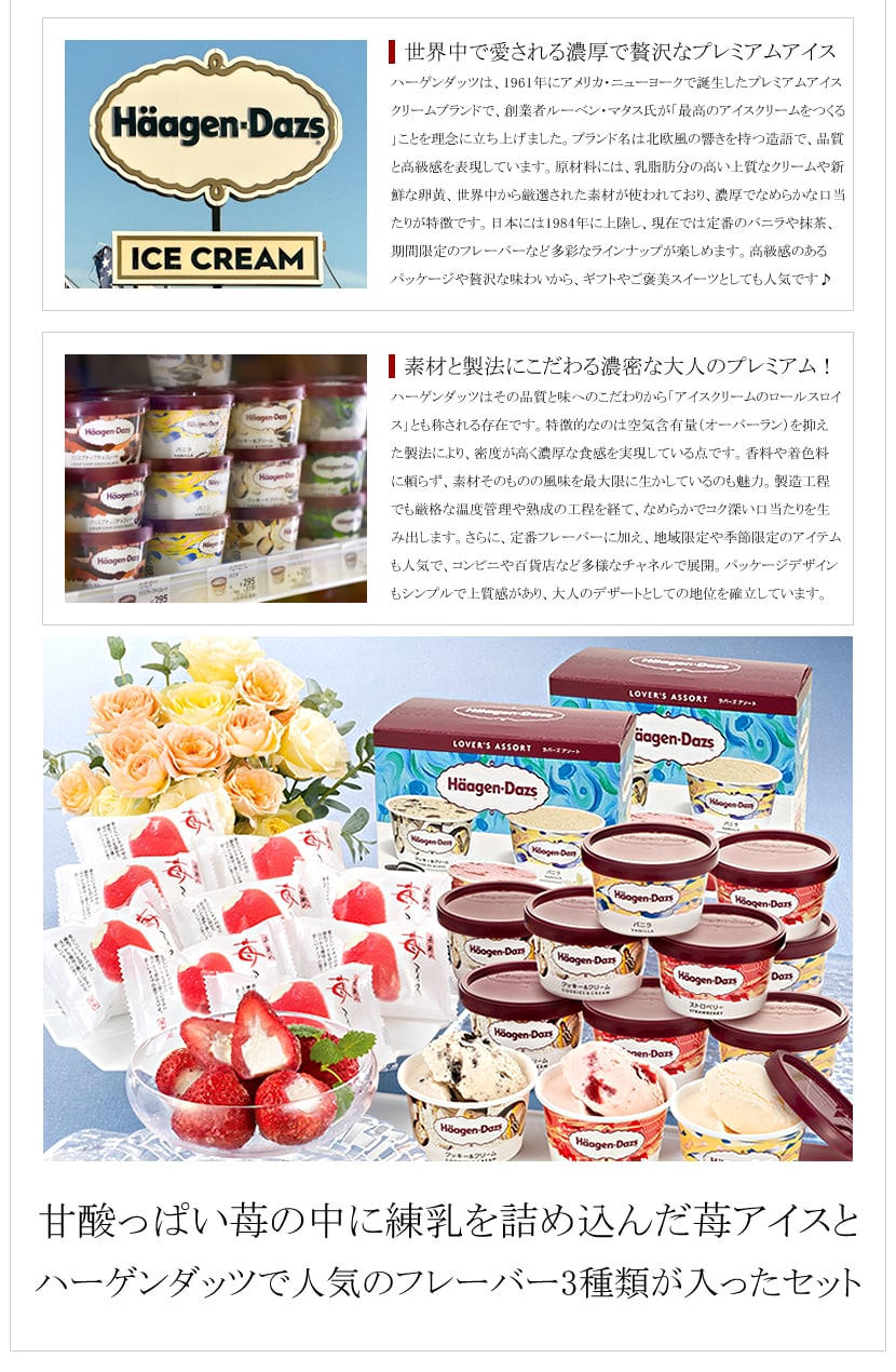 ハーゲンダッツ＆苺アイス 21個 詰め合わせ