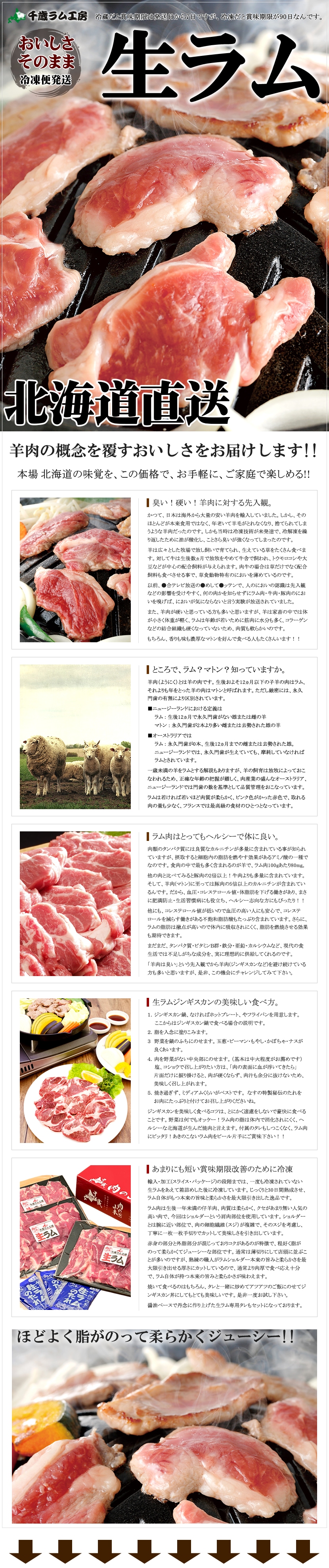 北海道 ジンギスカン 生ラム