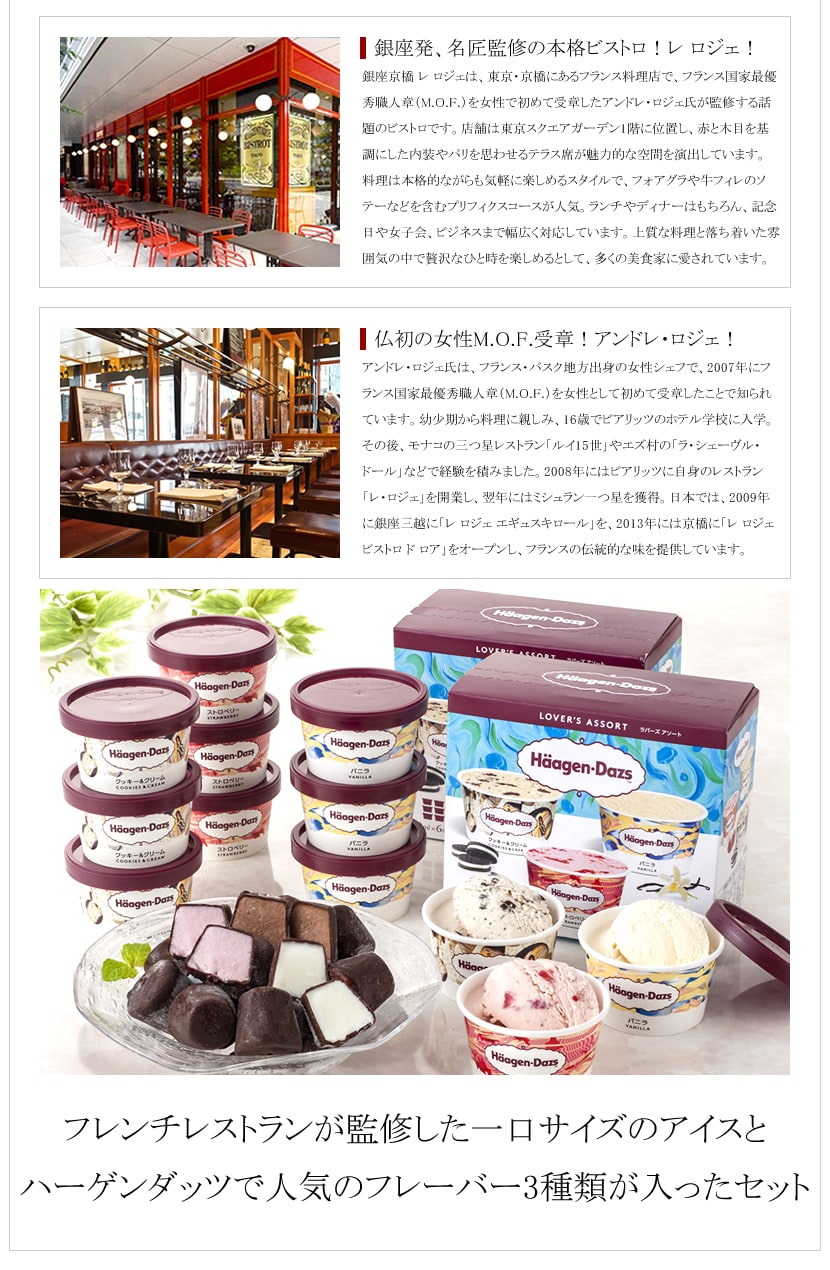 ハーゲンダッツ＆人気のフレンチレストラン監修のショコラアイスボール