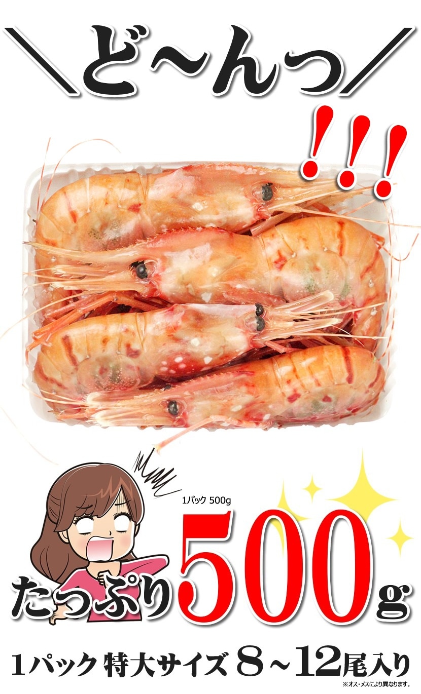 北のデリシャス ボタンエビ