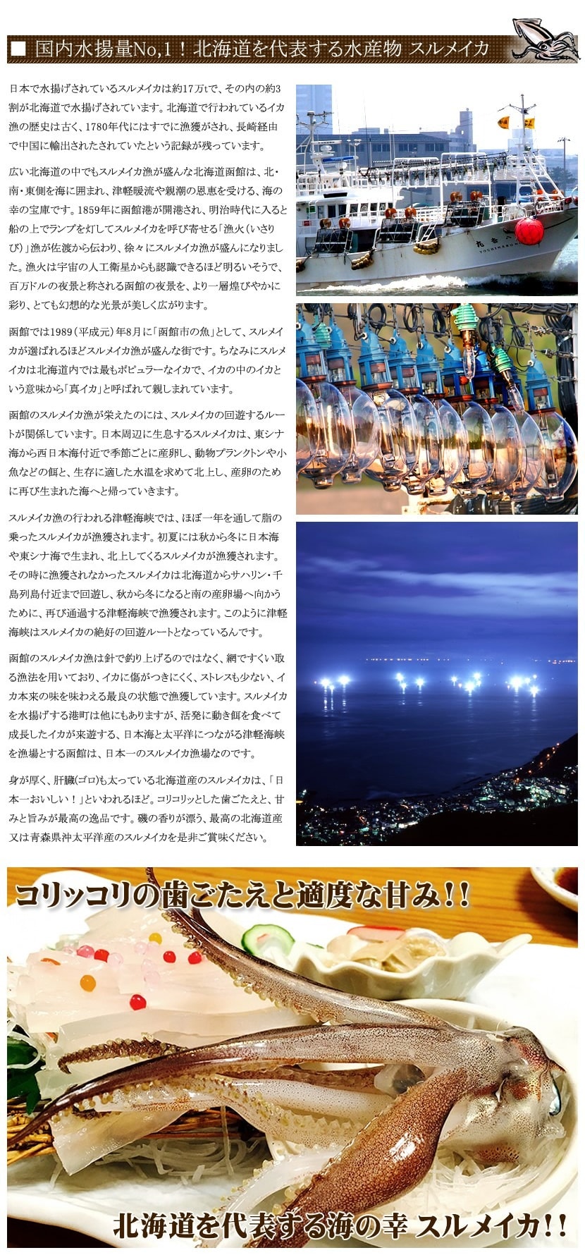 北海道 イカソーメン