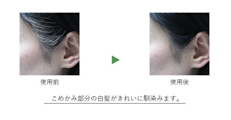 白髪使用前・使用後