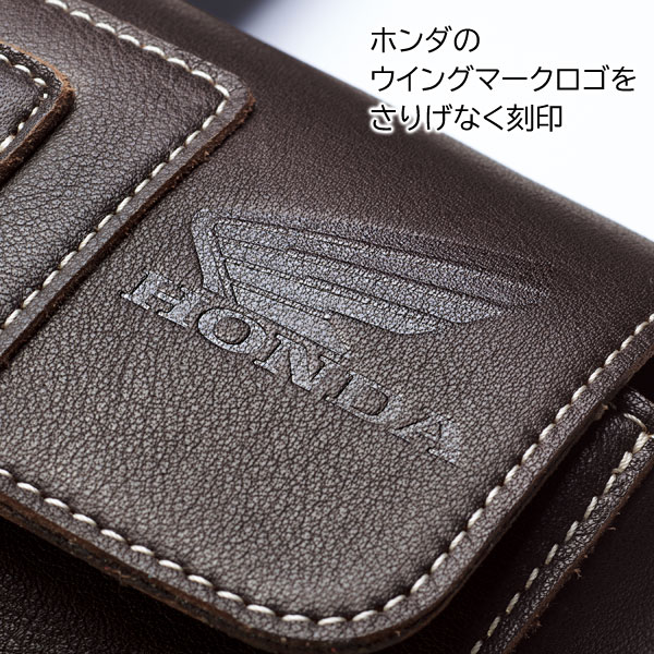 ホンダのウイングマークロゴを刻印