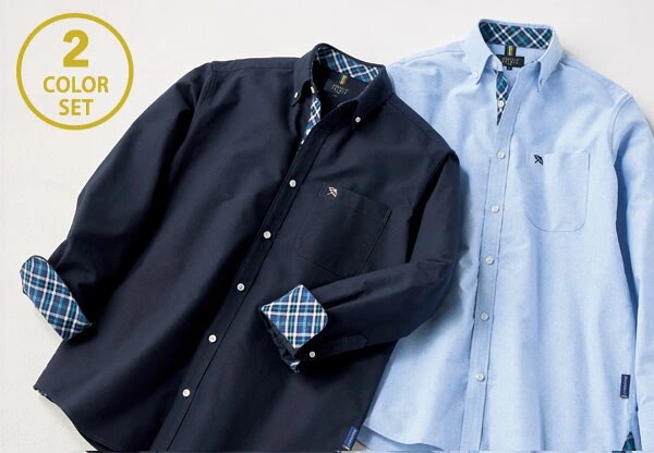 ネイビー・サックの同サイズ2色組