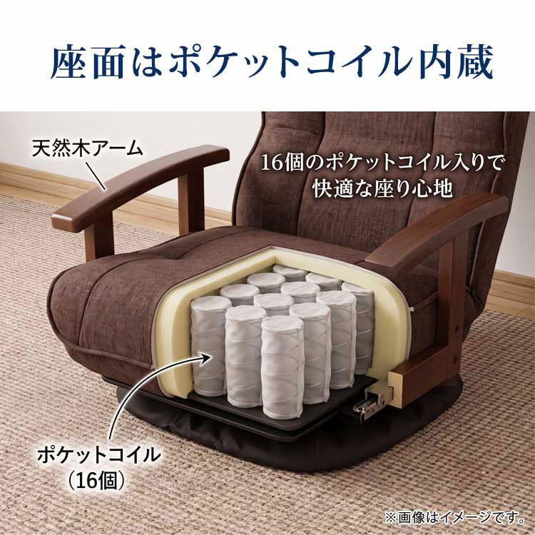 座面はポケットコイル内蔵