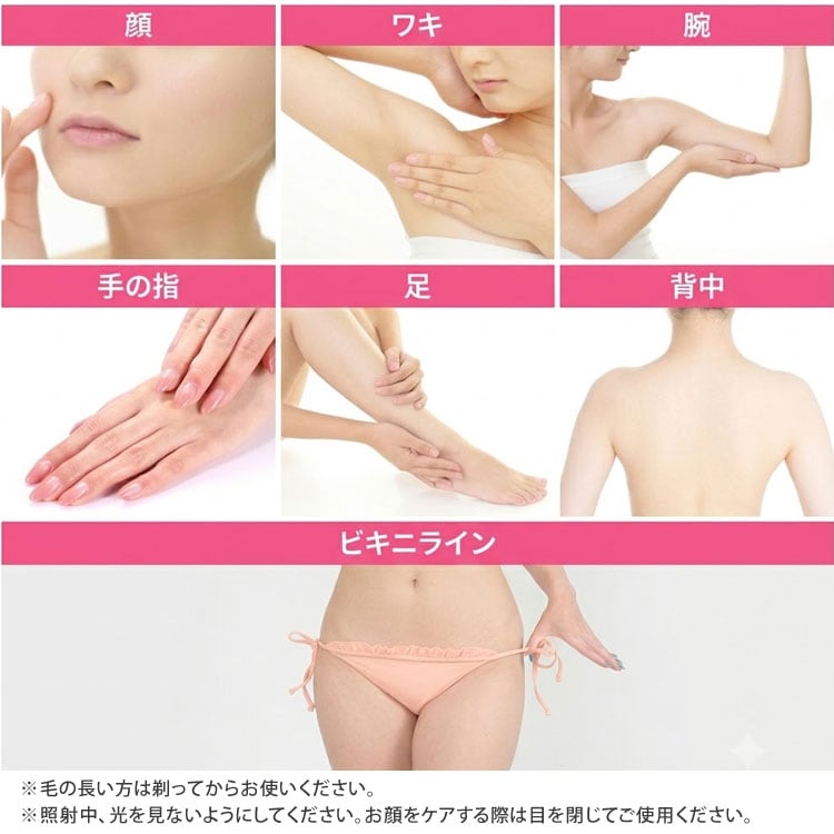 使用できる部位