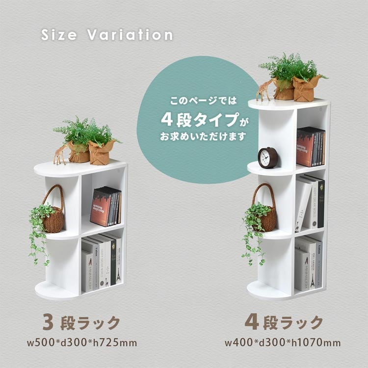 3段ラックのページ