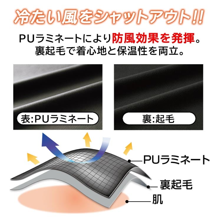 冷たい風をシャットアウト