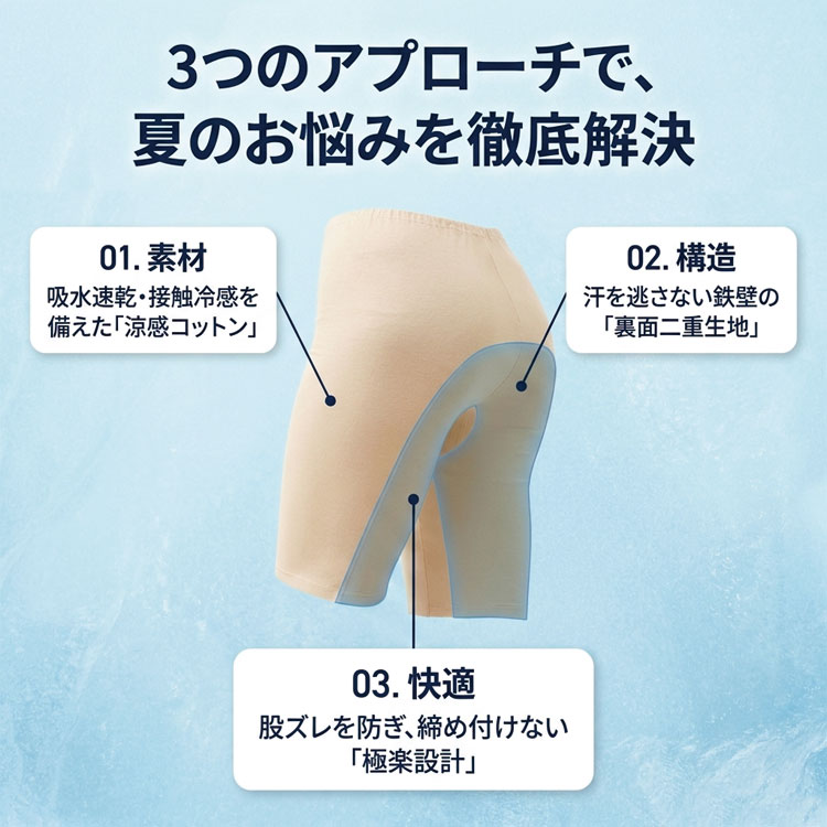 3つのアプローチで夏のお悩みを徹底解決