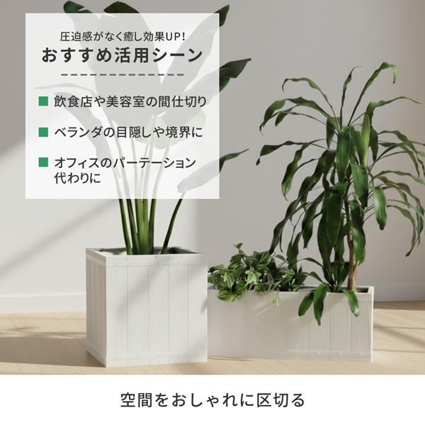 圧迫感がなく癒し効果アップ