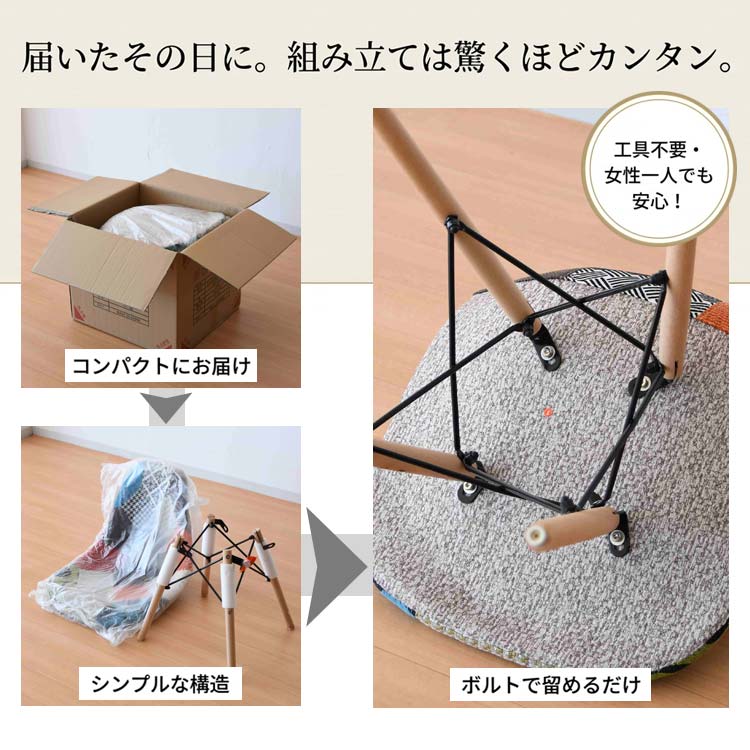 届いたその日に/組み立ては驚くほど簡単