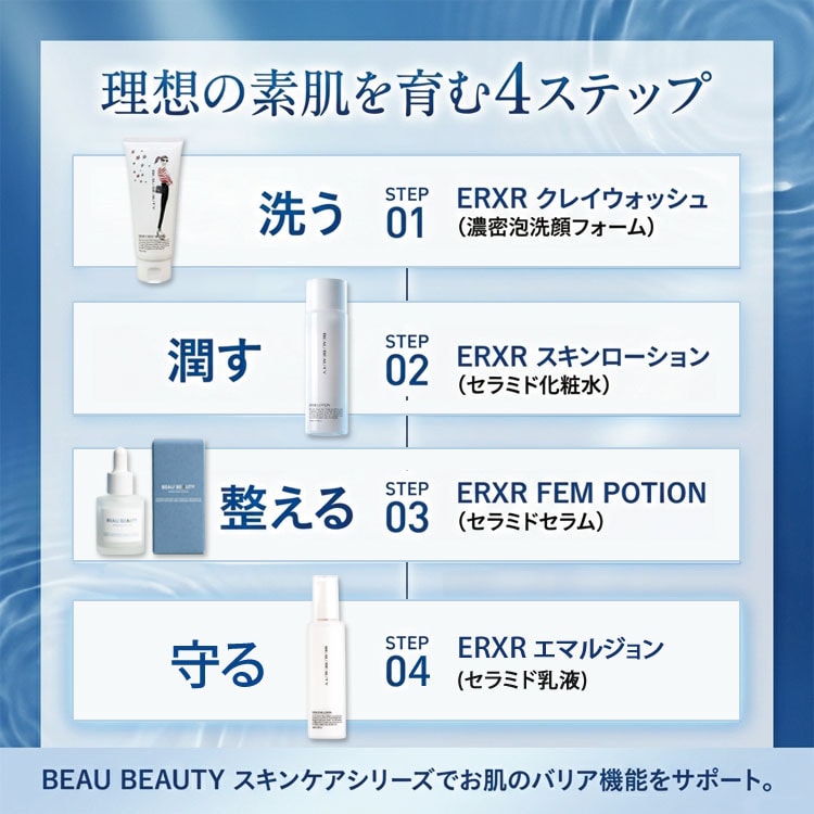 理想の素肌を育む4ステップ