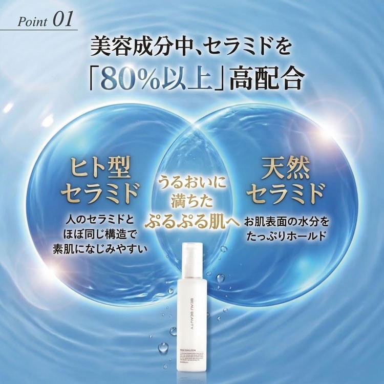 美容成分中セラミドを80％以上高配合