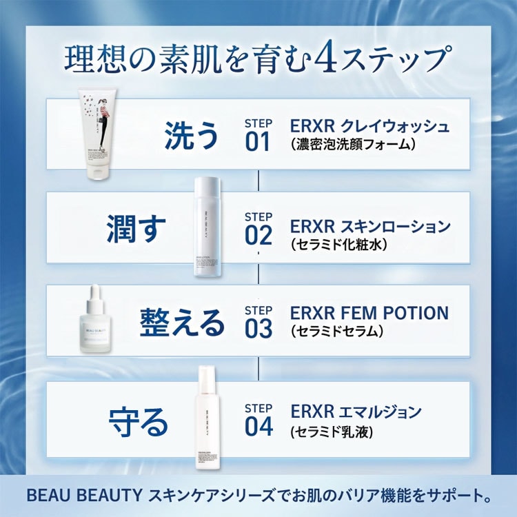 理想の素肌を育む4ステップ