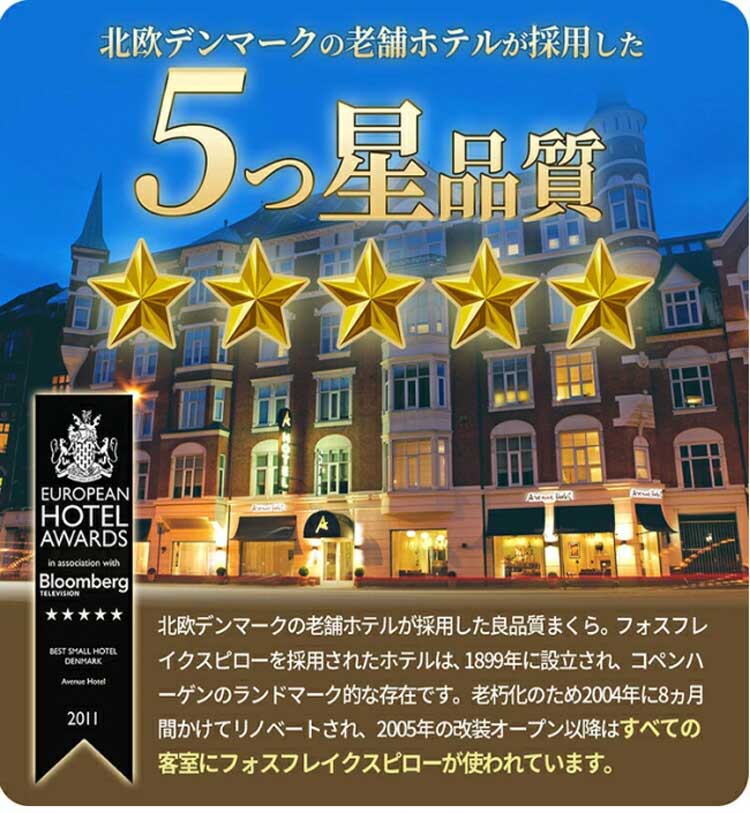 北欧デンマークの老舗ホテルが採用した5つ星品質