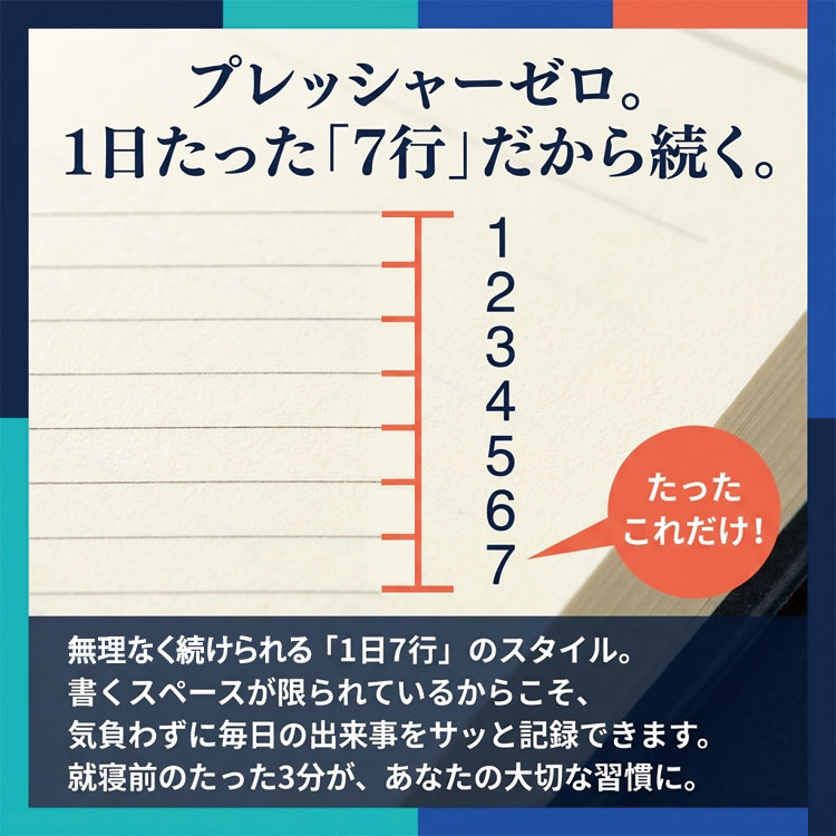 1日たった7行だから続く