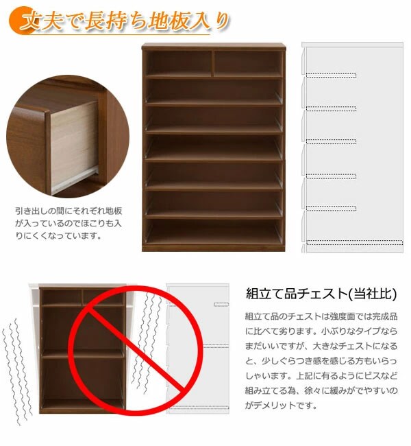 全段地板入りの頑丈な造り/開閉楽々スライドレール