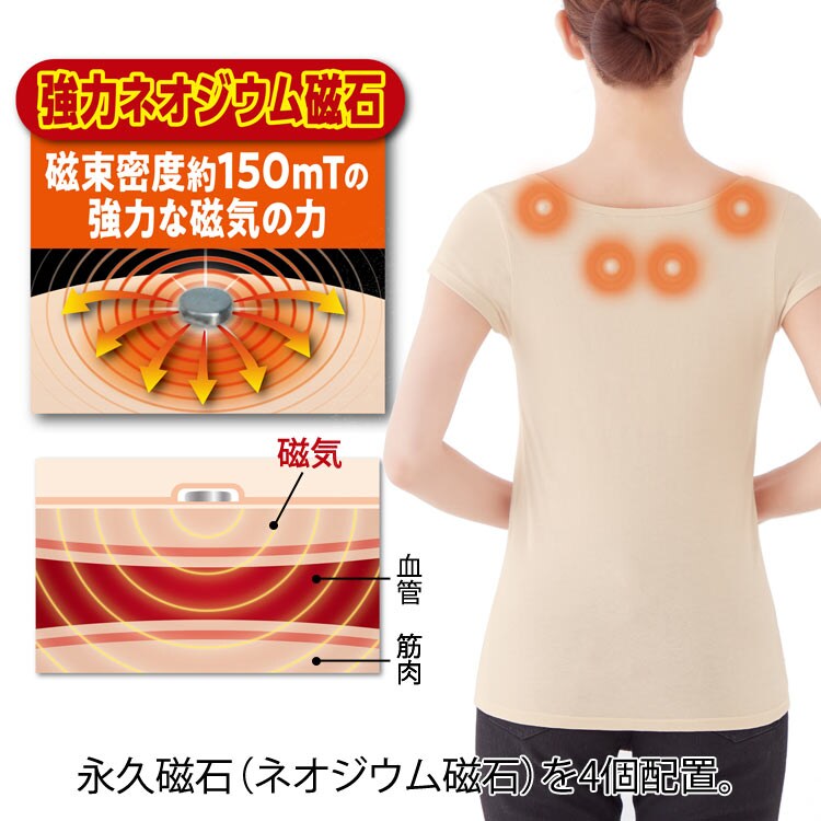 永久磁石(ネオジウム磁石)を4個配置