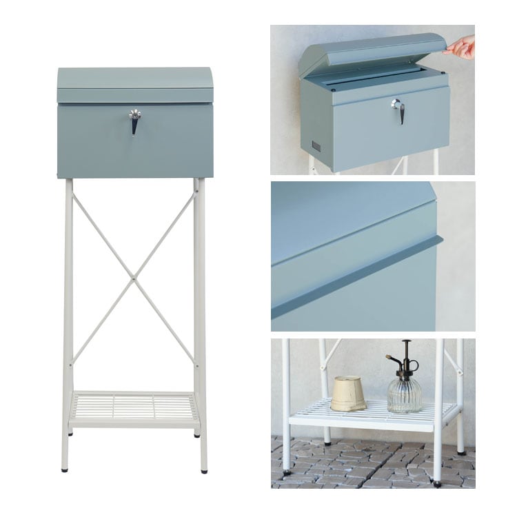 ブルーグレー/ホワイト