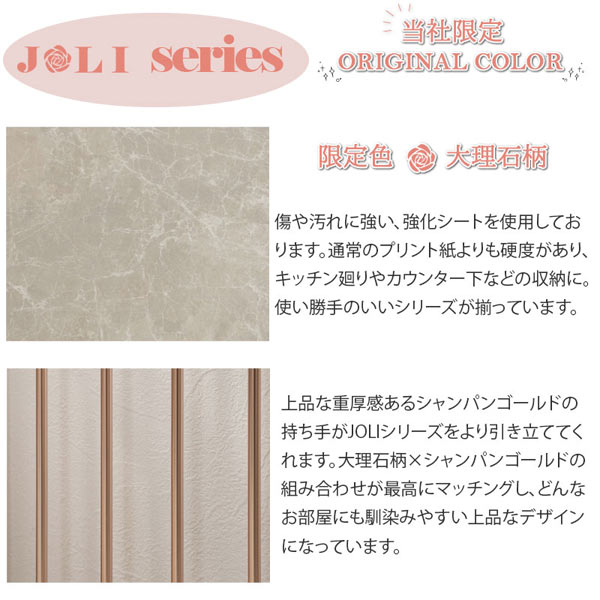 傷や汚れに強い強化シート/上品な重厚感のあるシャンパンゴールドの持ち手