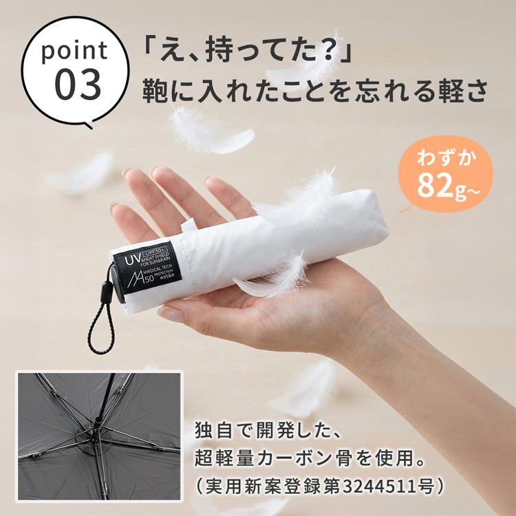 鞄に入れたことを忘れる軽さ
