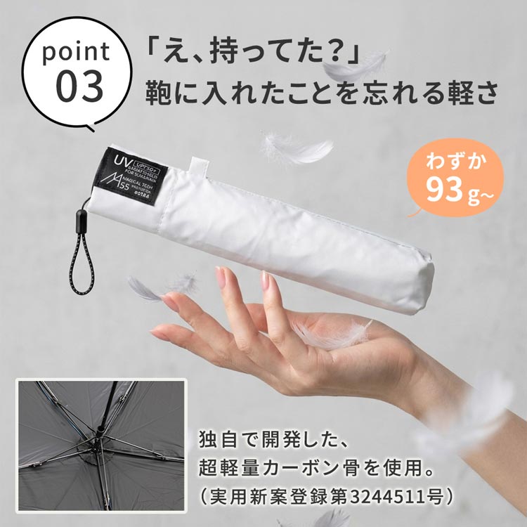 鞄に入れたことを忘れる軽さ