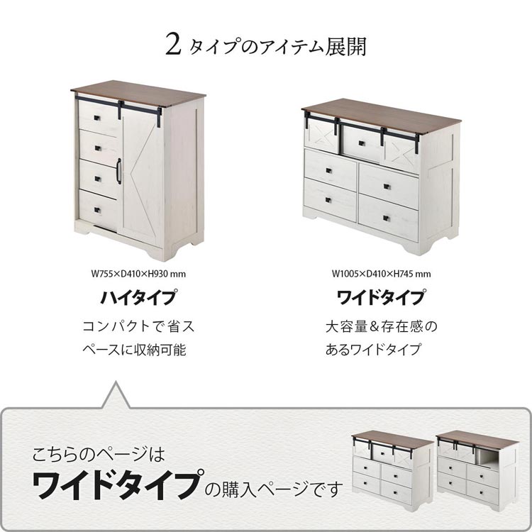 2タイプのアイテム展開