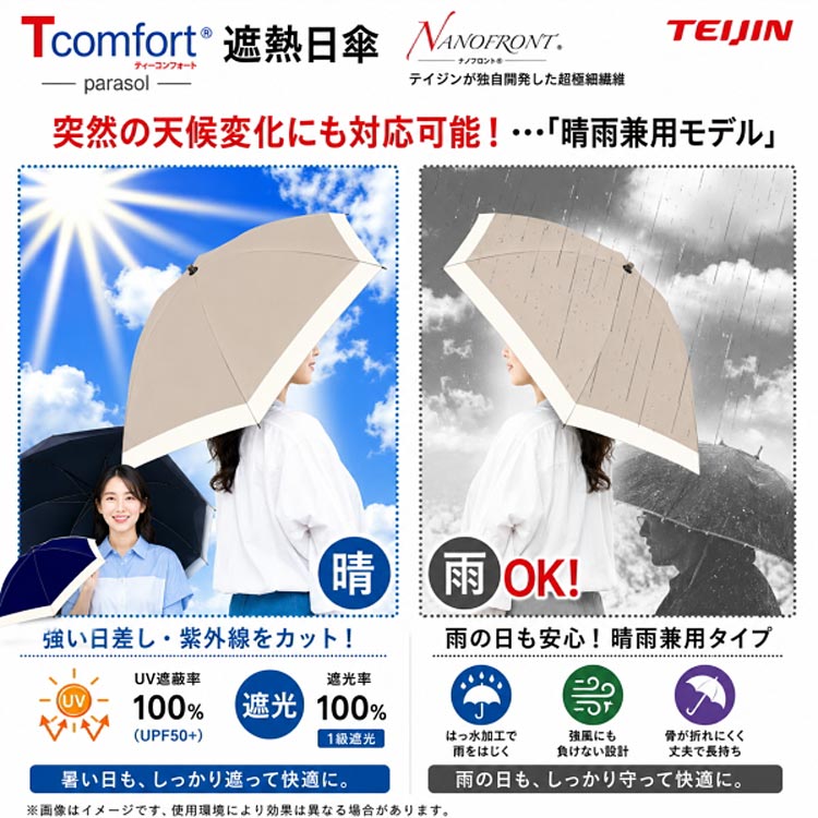 突然の天候変化にも対応/晴雨兼用モデル