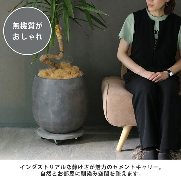 インダストリアルな静けさが魅力のセメントキャリー