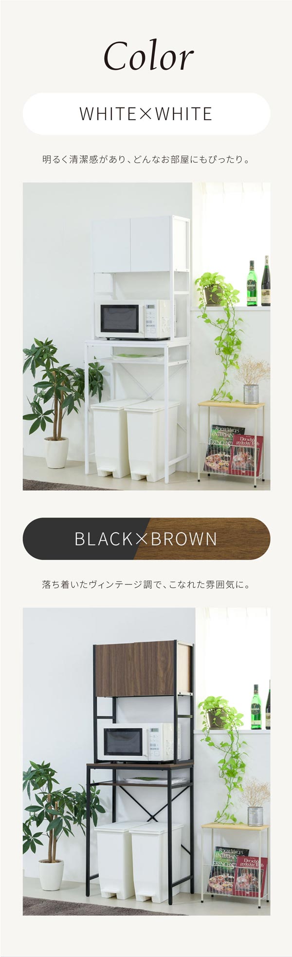 ホワイト/ブラウン