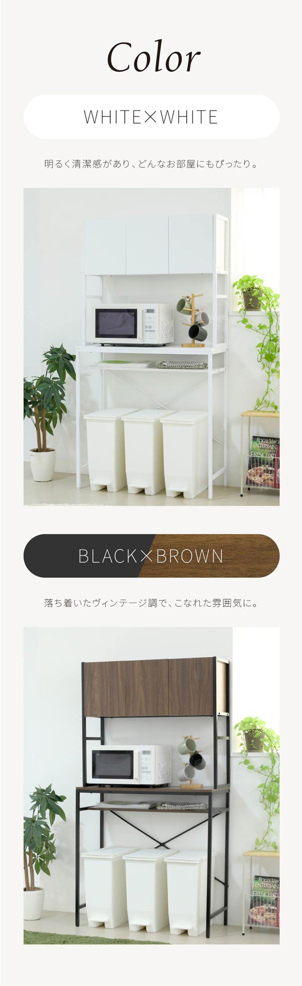 ホワイト/ブラウン