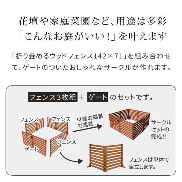 花壇や家庭菜園など用途は多彩