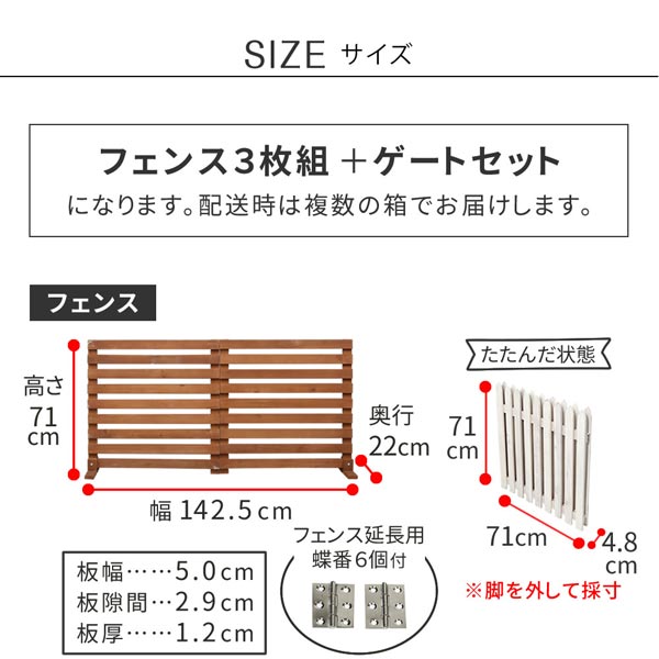 フェンスサイズ
