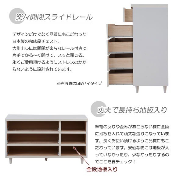 楽々開閉スライドレール/丈夫で長持ち地板入り