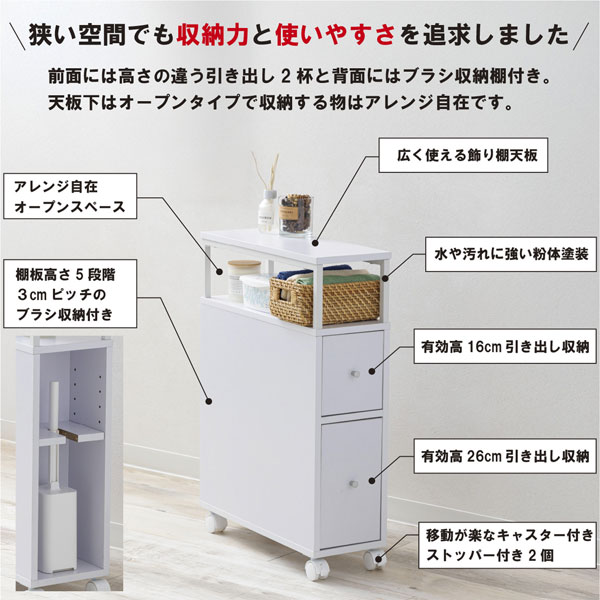 狭い空間でも収納力と使いやすさを追求