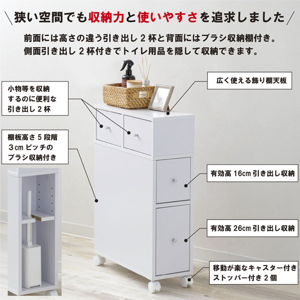 狭い空間でも収納力と使いやすさを追求