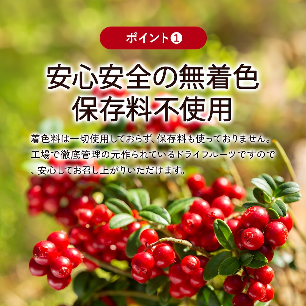 無着色保存料不使用