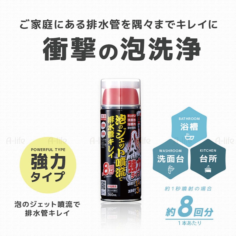 泡洗浄排水管洗浄剤日本製除菌消臭洗剤強力タイプ洗浄液