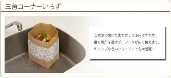 生ゴミ ゴミ箱 キッチン 三角コーナー