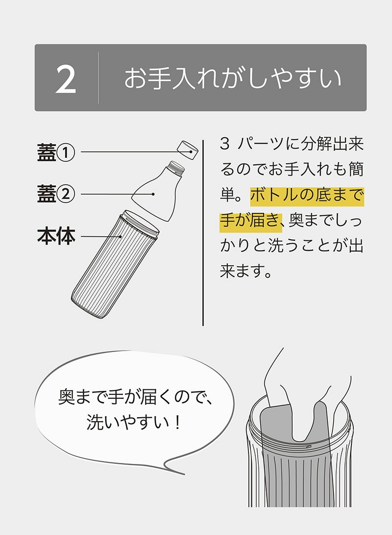 ヨコ置きOK洗いやすい冷水筒1Lプラスチックおしゃれジャグピッチャー