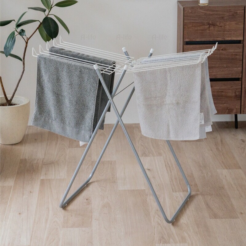 折りたたみタオルハンガーラック10枚用タオル掛け部屋干し室内