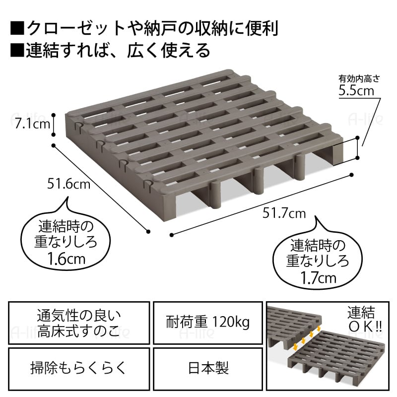 すのこベッドダブル