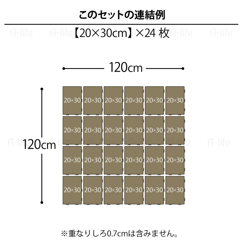 ジョイントパレットミニ20×30cm24枚日本製プラスチックすのこ