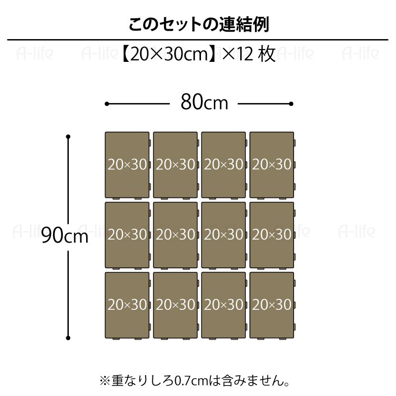 ジョイントパレットミニ20×30cm12枚日本製プラスチックすのこ