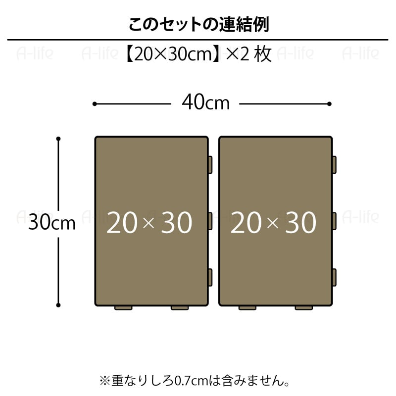 ジョイントパレットミニ20×30cm２枚日本製プラスチックすのこ