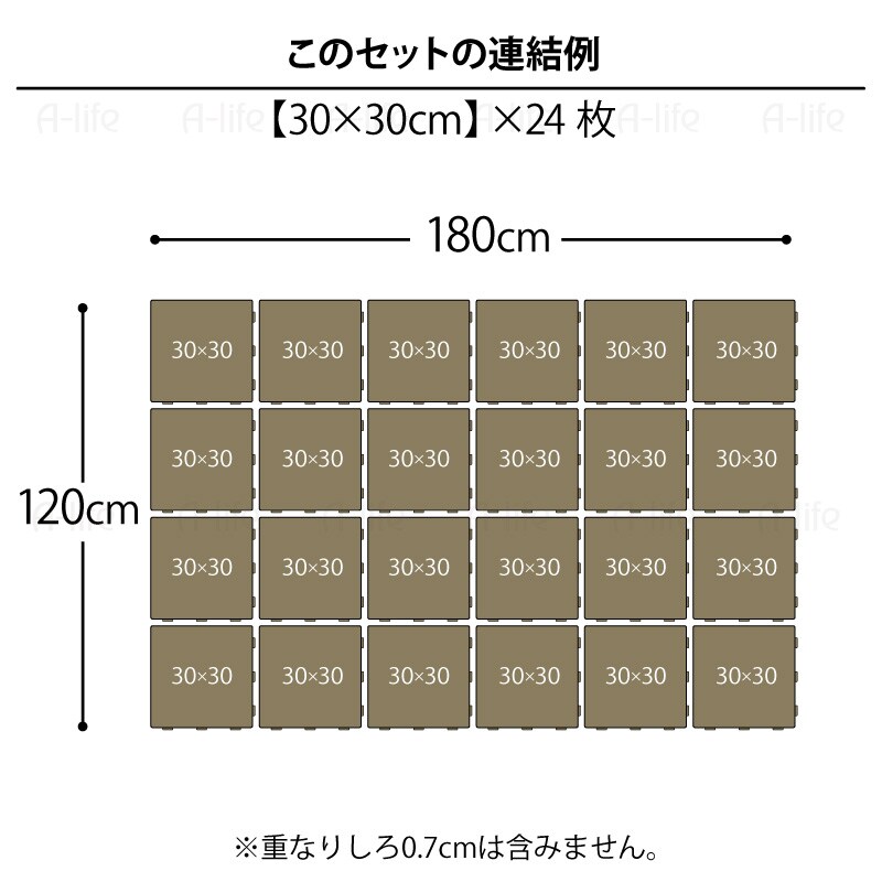 ジョイントパレットミニ30×30cm24枚日本製プラスチックすのこ