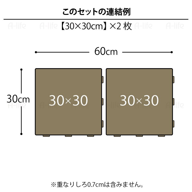 ジョイントパレットミニ30×30cm２枚日本製プラスチックすのこ