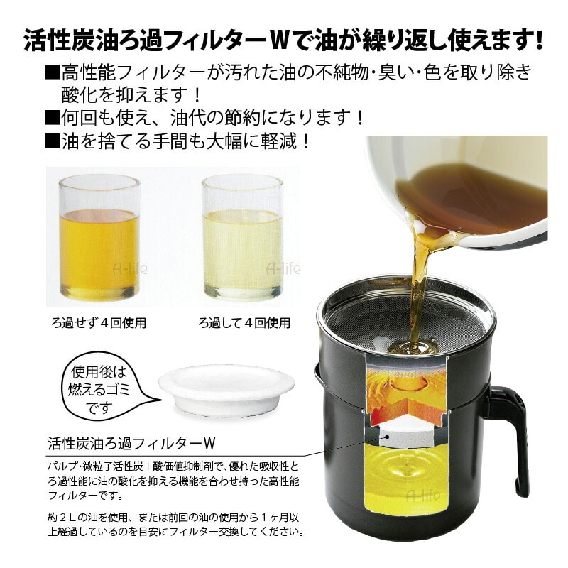 日本製フッ素コートオイルポット