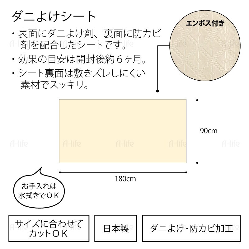 ダニよけ防カビ押入れシート日本製