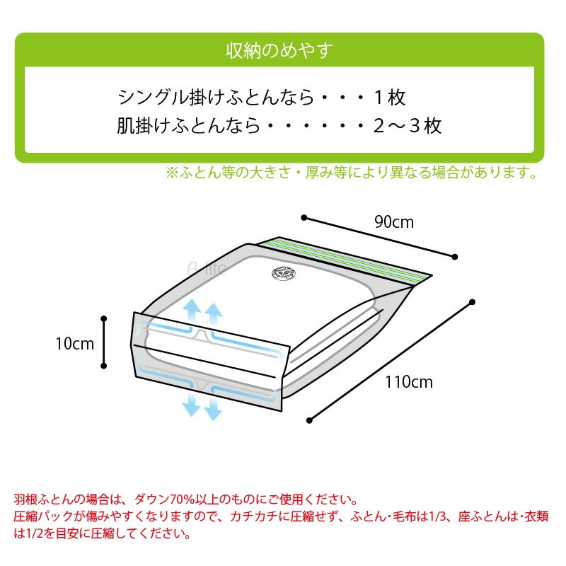 防ダニふとん圧縮袋Ｍ